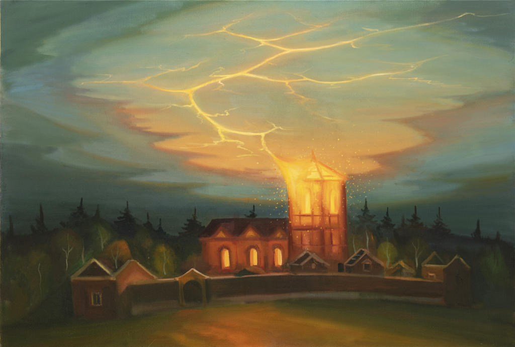 A Tower, 2020, 115 x 170 cm, oil on canvas