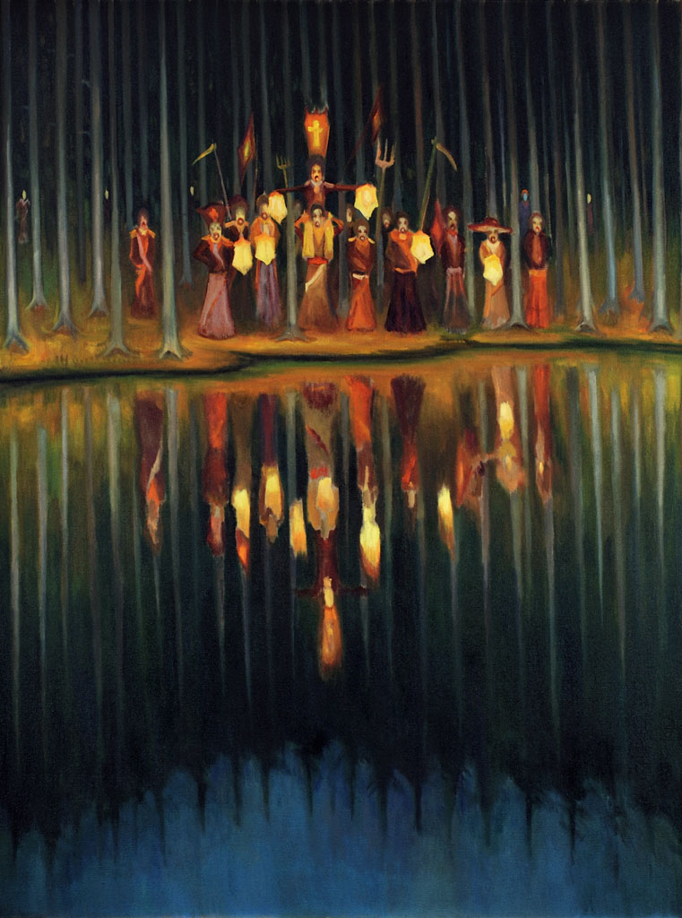 The Maskaras, 150 x 120 cm, oil on canvas