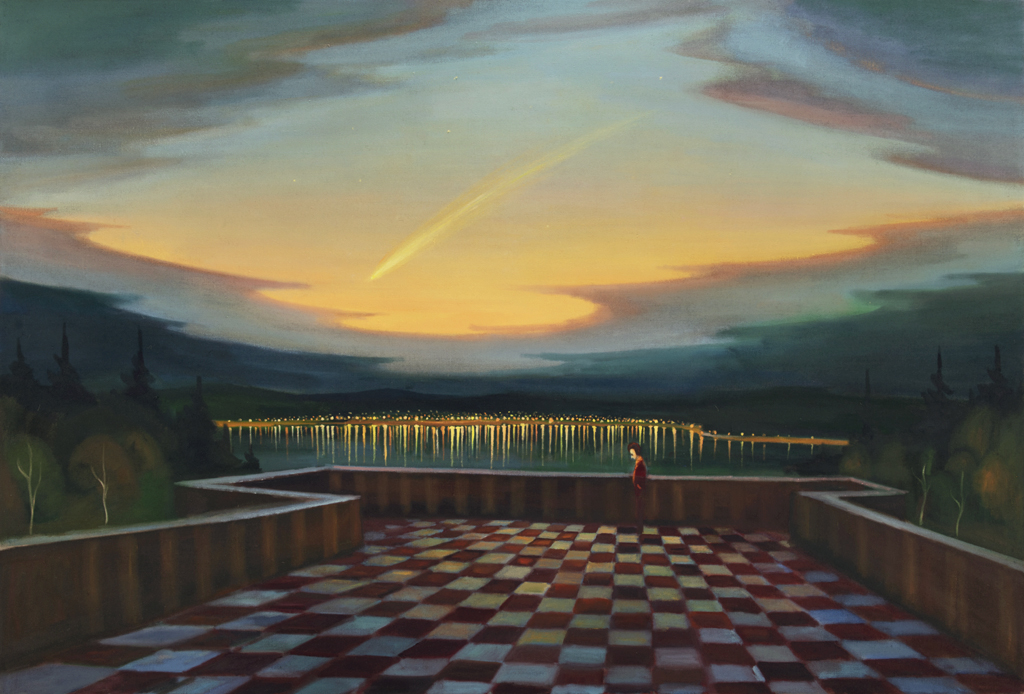 Terasa, 2021, 143 x 210 cm, olej na plátně
