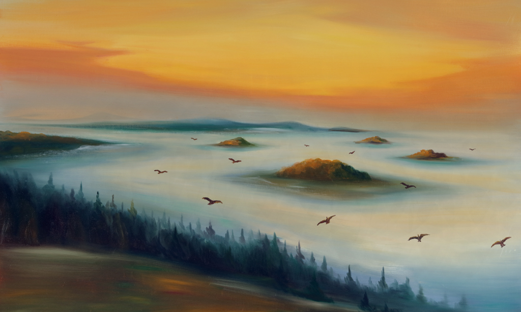 Mist, 2026, 100 x 165 cm, oil on canvas