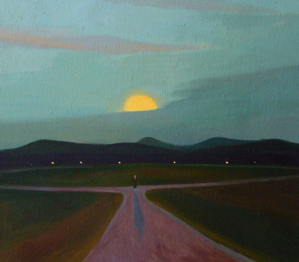 The half-moon, 96x111cm, oil on canvas