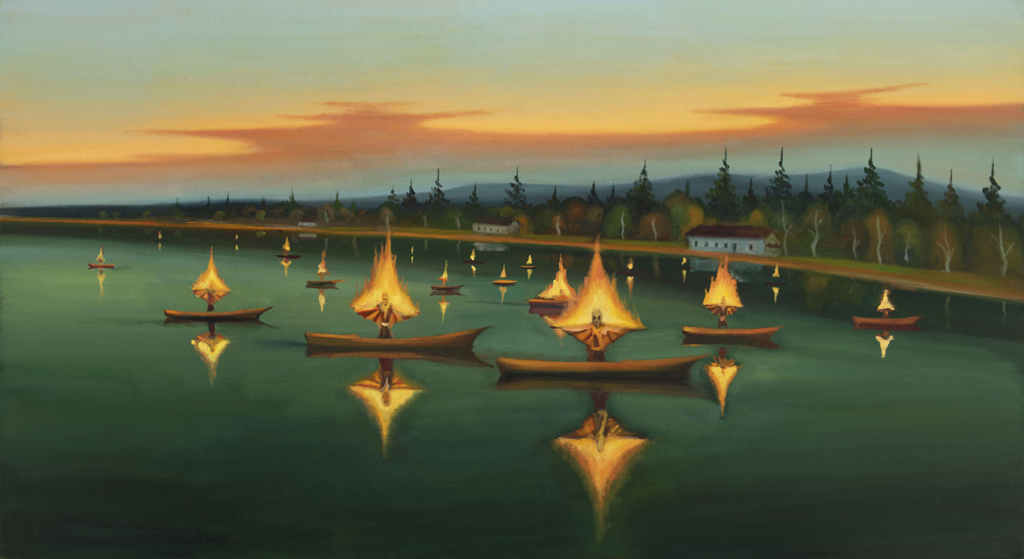 Fire, 2022, 115 x 210 cm, oil on canvas