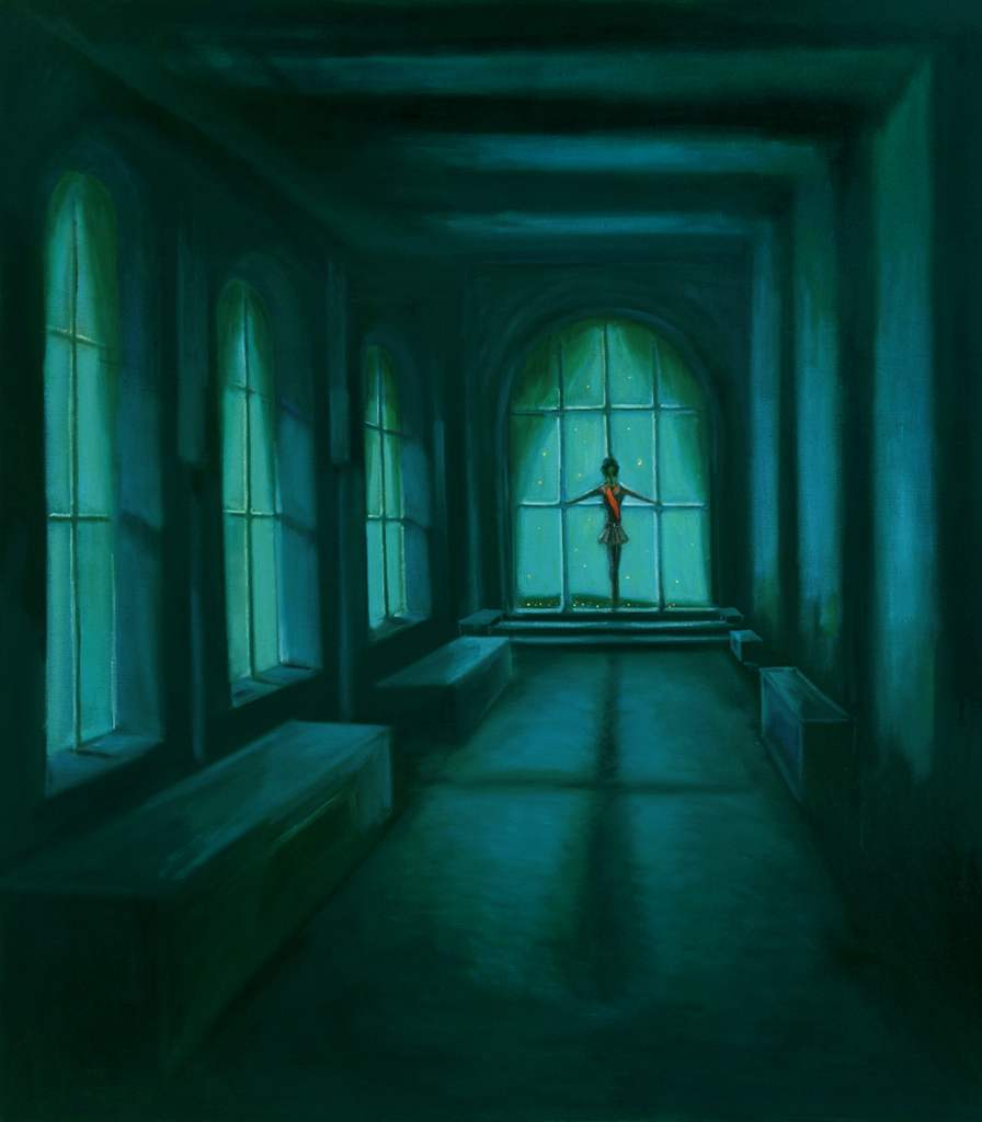 Zámek, 2024, 170x 150 cm, olej na plátně