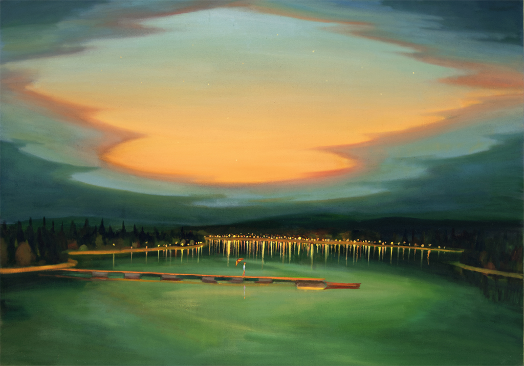 The Lake, 2024, 140 x 200 cm, oil on canvas