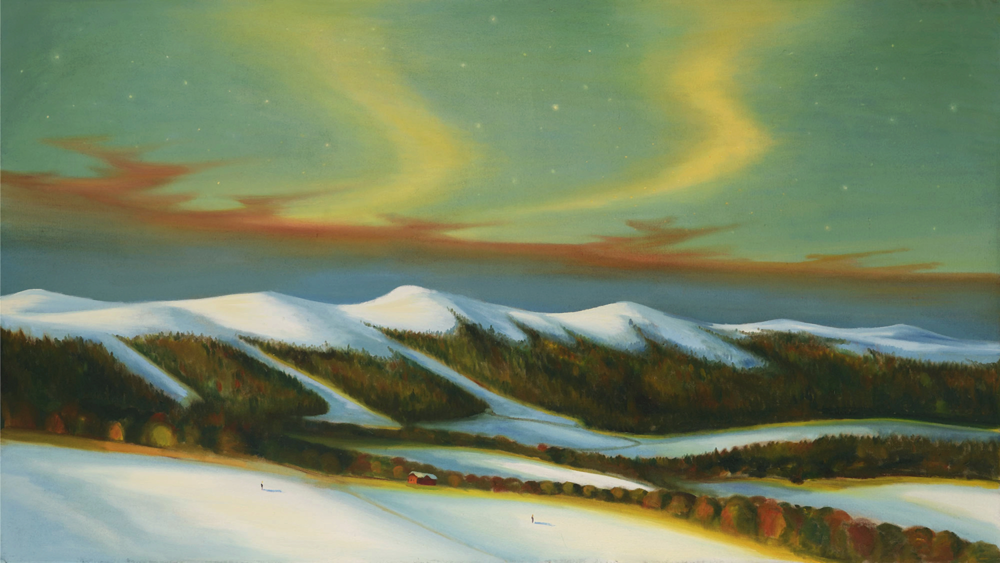 Te Aurora, 2016, 110 x 200 cm, oil on canvas