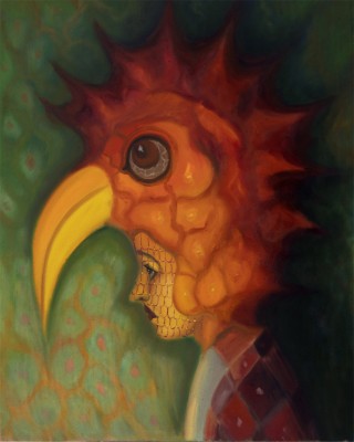 Maska, 2025, 100 x80 cm, olej na plátně