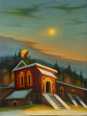 Měsíční sonáta, 2025, 150 x 115 cm, olej na plátně