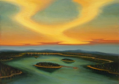 Záře, 2025, 150 x 210 cm, olej na plátně