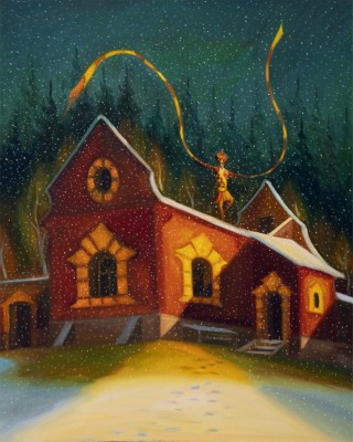 Stuha, 2025, 125 x 100 cm, olej na plátně