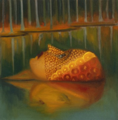 Temná nevěsta, 2025, 50 x 50 cm, olej na plátně