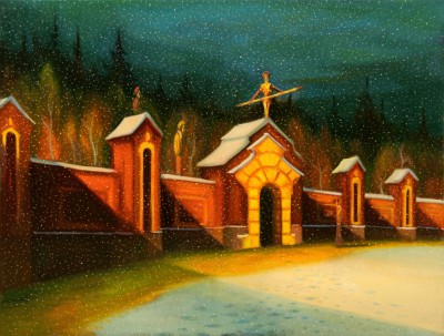 sníh, 2026, 115 x 150 cm, olej na plátně