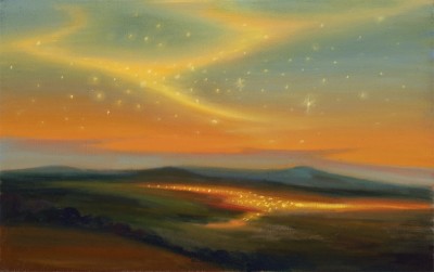 Above the city, 2026, 50 x 80 cm, oil on canvas