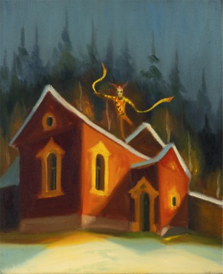 Tanec, , 2025, 120 x 189 cm, oilej na plátně